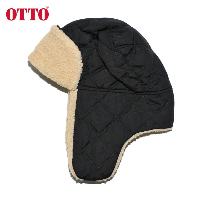 オットー フライトキャップ 帽子 メンズ レディース OTTO キルティング M-L [ bk ]