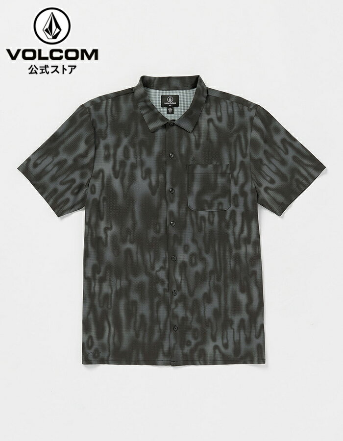 【公式】ボルコム Volcom メンズ シャツ 半袖 Ridgestone Short Sleeve Shirt - Asphalt Black
