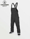 【新作】【公式】Volcom ボルコム メンズ スキー スノーボード パンツMens Roan Bib Overalls - Black
