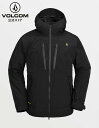 【新作】【公式】Volcom ボルコム メンズ スキー スノーボード ジャケット ゴアテックス Mens Tds 2L Gore-Tex Jacket - Bl...