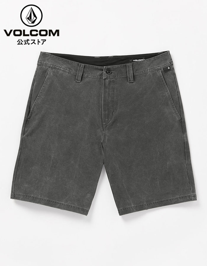 送料無料 & 30%OFF 【2025年新作】【公式】Volcom ボルコム メンズ ショーツ, Stone Faded Hybrid Shorts - Stealth