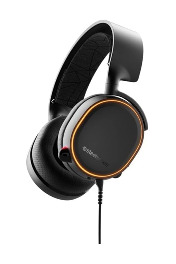 【整備済み品】 SteelSeries Arctis 5(2019版)RGBイルミネーションゲーミングヘッドセット(リニューアル)