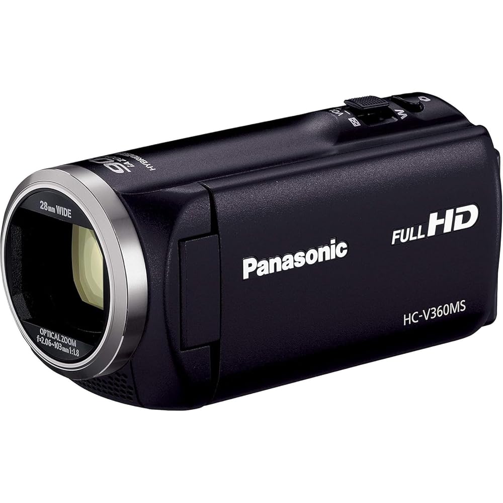 楽天リベルダージオンライン楽天市場店【整備済み品】 パナソニック Panasonic HDビデオカメラ V360MS 16GB 高倍率90倍ズーム ブラック HC-V360MS-K 180日保証