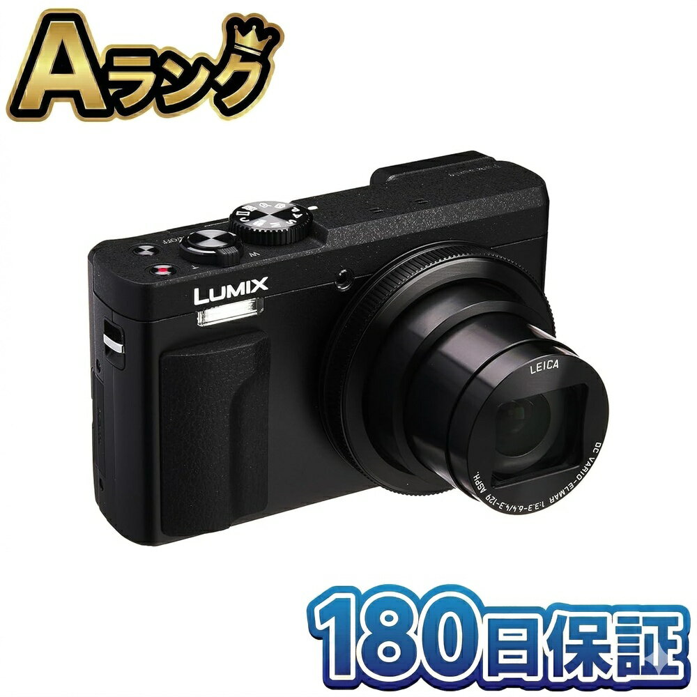 Rakuten - 【中古】 Panasonic パナソニック コンパクトデジタルカメラ LUMIX ルミックス TZ90 本体 光学30倍 4K動画記録 ブラック DC-TZ90-K 徹底除菌清掃済 高品質 送料無料 翌日配送 デジカメ コンデジ 自撮り 4Kフォト 高倍率 美品 ぱなそにっく るみっくす 中古 180日保証