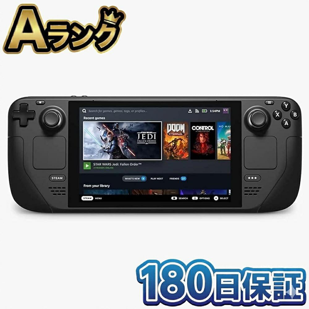 Rakuten - 【整備済み品】 Valve Steam Deck バルブ スチームデック LCD 256GB ゲーミングPC 7インチ 60Hz microSDカード64GB付属 SteamOS搭載 ポータブル ゲーミング PC 180日保証