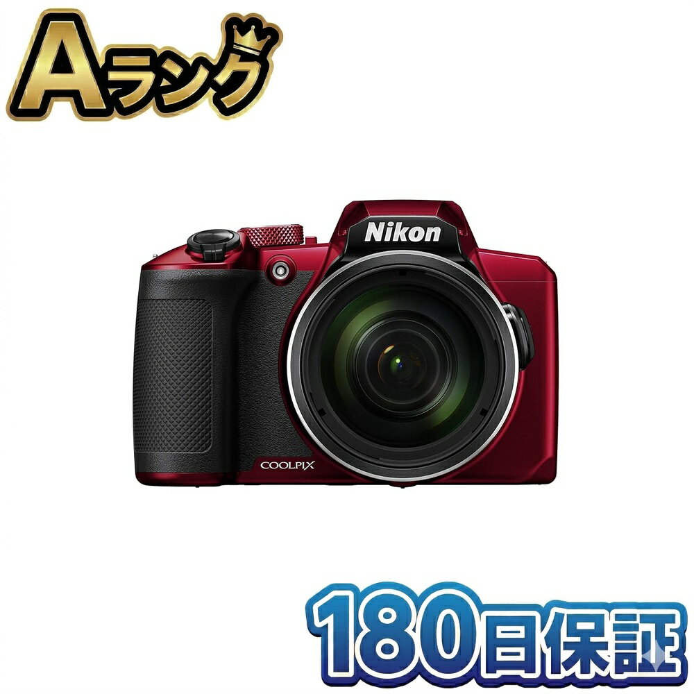 Rakuten - 【中古】 Nikon ニコン デジタルカメラ COOLPIX B600 レッド 本体 光学60倍ズーム 超望遠 1440mm相当 軽量 コンパクト デジカメ コンデジ クールピクス B600RD 赤 運動会 野鳥撮影 マクロ 高画質 整備済み品 徹底除菌清掃済 にこん でじかめ 中古 送料無料 あす楽 180日保証