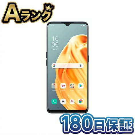 Rakuten - 【整備済み品】 SIMフリー OPPO Reno3 A Ymobile ワイモバイル 6GB+128GB ブラック スマートフォン本体