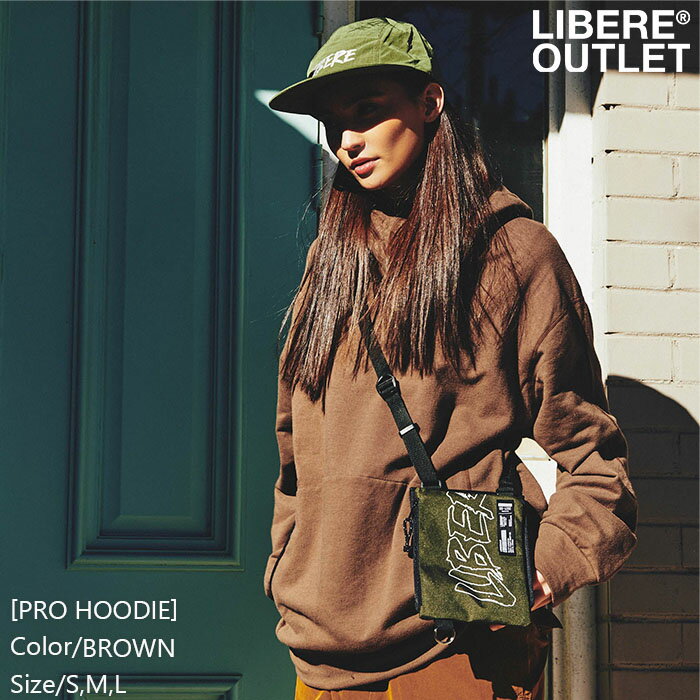 LIBERE リベーレ プロ フーディー パーカー プルオーバー 長袖 薄手 茶色 ブラウン[PRO HOODIE/BROWN]公式アウトレット