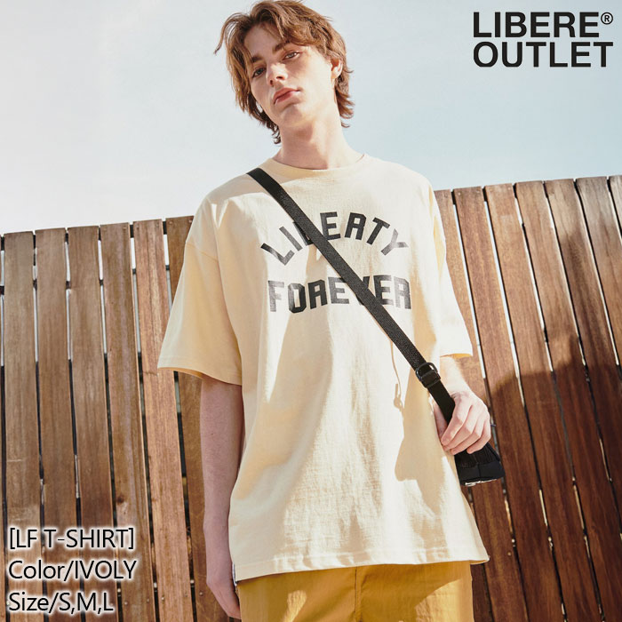 LIBERE リベーレ Tシャツ ティーシャツ TEE 半袖 オフホワイト 象牙色 アイボリー[LF T-SHIRT/IVORY]公式アウトレット