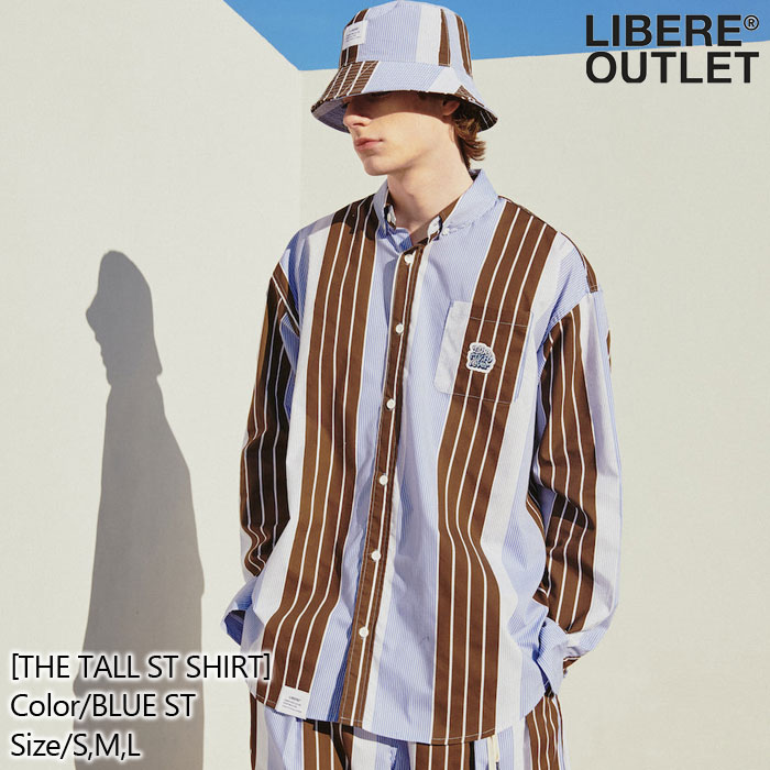 LIBERE リベーレ 青 ブルー ストライプ[THE TALL ST SHIRT/BLUE ST]公式アウトレット◆2022SPRINGのサムネイル