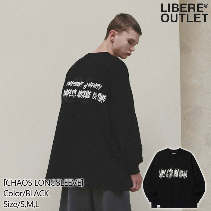 60%OFF★P5倍★LIBERE リベーレ カオス ロングスリーブ Tシャツ ロンT LONG SLEEVE TEE 長袖 黒 ブラック[CHAOS LONGSLEEVE/BLACK]公式アウトレット