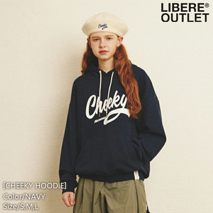 60%OFF★P5倍★LIBERE リベーレ チーキー フーディー パーカー プルオーバー 長袖 薄手 紺 ネイビー[CHEEKY HOODIE/NAVY]公式アウトレット