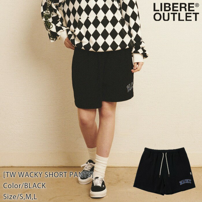 60%OFF★P5倍★LIBERE リベーレ タオル ワッキー ショート パンツ ショートパンツ ショーパン ハーフパンツ ハーパン 半ズボン 短パン タオル地 部屋着 リラックス着 黒 ブラック[TW WACKY SHORT PANTS/BLACK]公式アウトレット