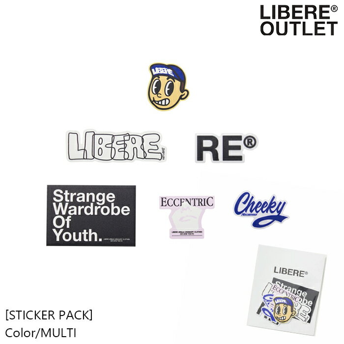 60%OFF★P5倍★LIBERE リベーレ ステッカー パック シール セット カラフル マルチカラー[STICKER PACK/MULTI]公式アウトレット