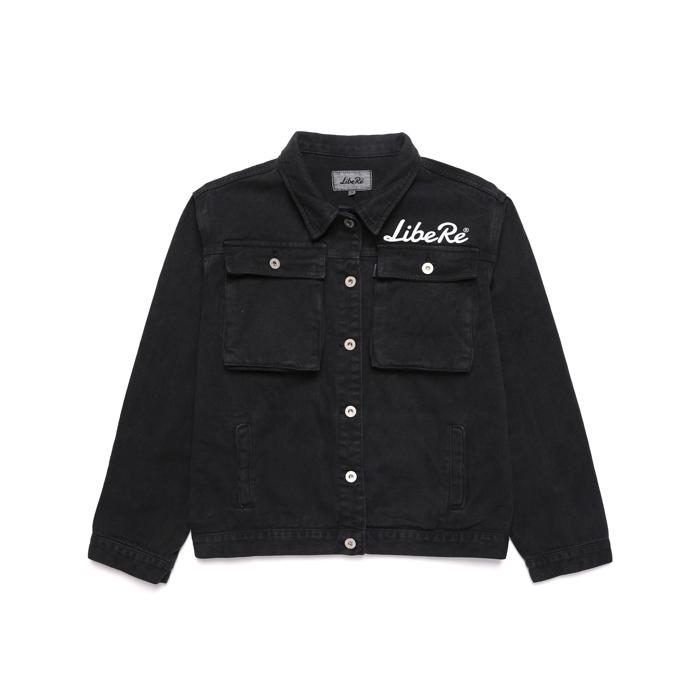 LIBERE リベーレ カラー デニム ジャケット アウター 上着 カラーデニム Gジャン ジージャン 黒 ブラック[COLOR DENIM JACKET/BLACK]公式アウトレット