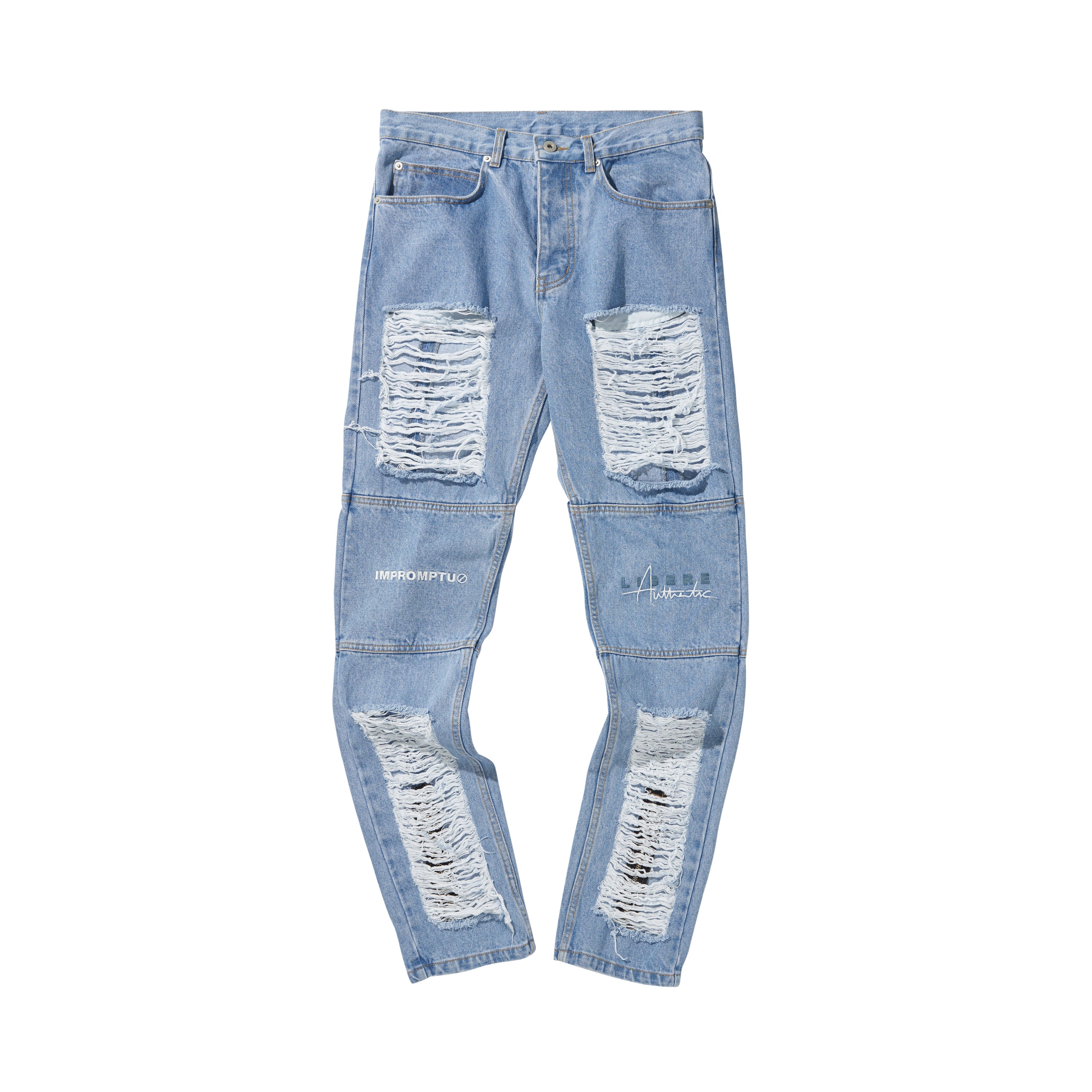 LIBERE DAMAGE VER2 DENIMPANTS / BLUE