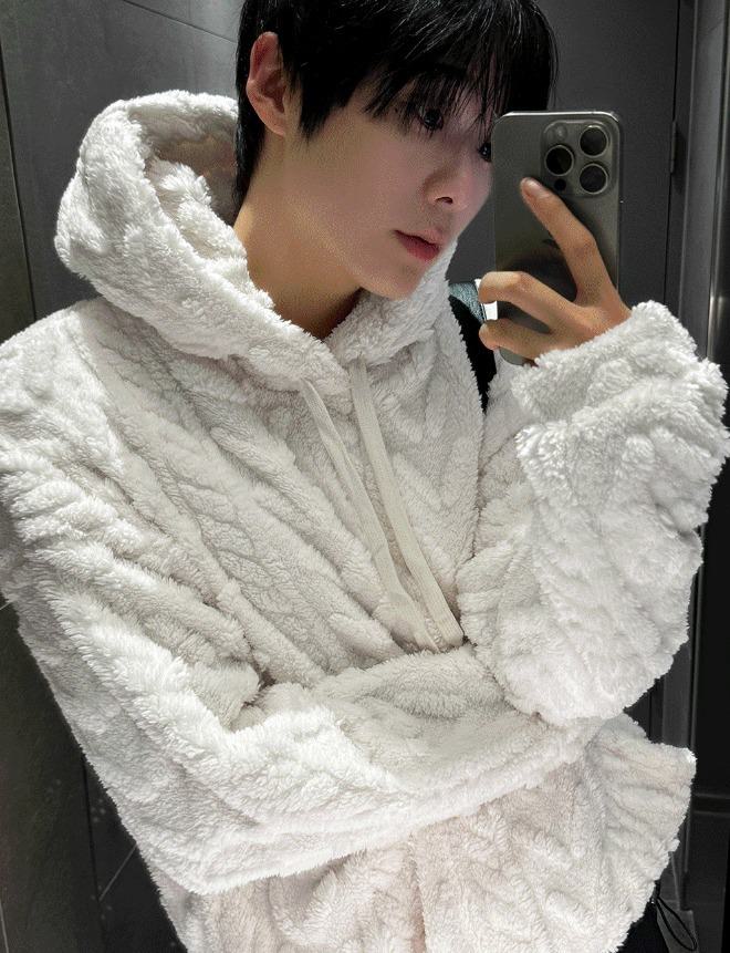 [COSYHARU公式]New Cable Wool Hood