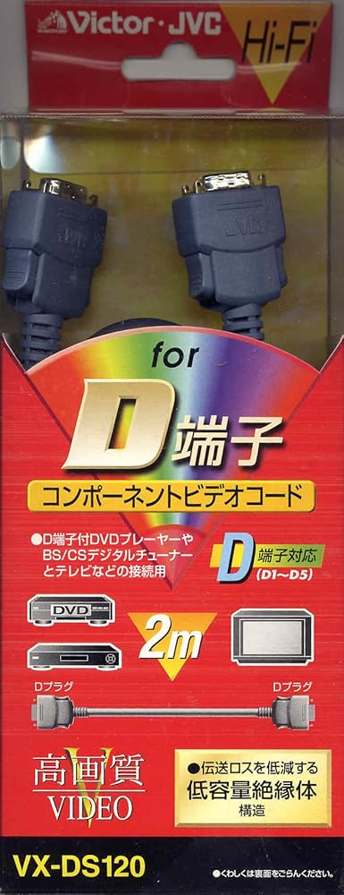 JVCケンウッド ビクター Dプラグ-Dプラグコンポーネントビデオコード 2M VX-DS120