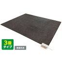 【ポイント10倍+クーポン発行中】 電気ホットカーペット3畳タイプ/カバー無 195×235cm 720W ZCB-30P 電磁波カット 暖かい 1年保証 ゼンケン ZENKEN
