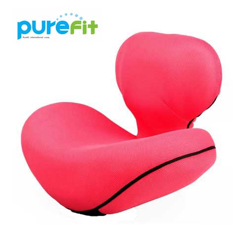 ピュアフィット ゆらゆら姿勢座椅子 ピンク  くびれウエスト、ポッコリお腹、姿勢、骨盤が気になる方に最適 purefit