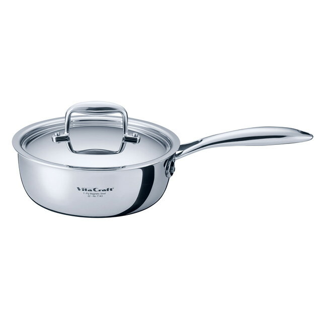 ビタクラフト Vita Craft Nシリーズ ソテーパン 2.1L 内径20cm 7143 全面7層構造 IH対応 美味しい 長持ち 熱伝導率抜群 高耐久ステンレス ECO 省エネ
