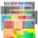 色鉛筆 160色セット 油性色鉛筆 非毒性 写生 塗り絵 スケッチ 学生さんと初心者専用 持ち運び便利 鉛筆削りや消しゴムが付き
