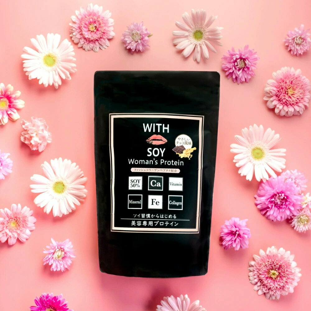 【 3個セット 】ウィズソイ ウーマンズプロテイン 500g チョコレート味（専用スプ...