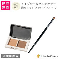 0107【オトナ】セット アイブロー&マルチカラー 国産エッジブラシ プロユース 眉毛 シェーディング 大人の女性のためのコスメ ウォータープルーフ イエベ ブルベ プロ仕様