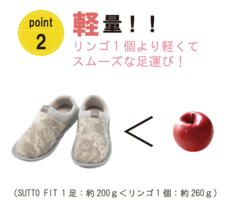 SUTTO FIT スットフィット すっと履ける フィットする 一体底 ルームシューズ 3E 室内用 軽量 脱げにくい 徳武産業 あゆみ 履きやすい オールシーズン おしゃれ 父の日 母の日 誕生日 敬老の日 大切な人へ おじいちゃんへ おばあちゃんへ 3