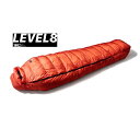 【GW期間中セール!~5/7 9:59まで】ナンガ LEVEL8 -23 AURORA LIGHT RED レギュラー シュラフ レッド 寝袋 NANGA キャ...