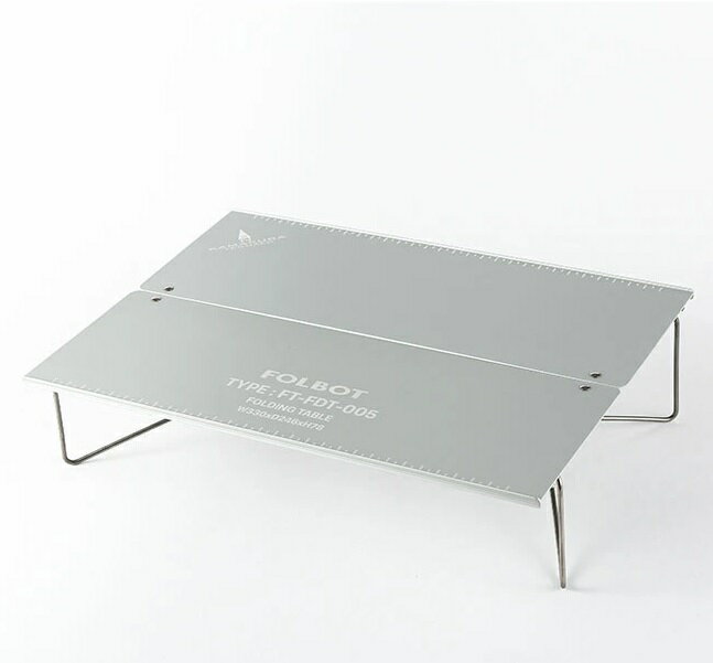 フォルボット フォールディングテーブル FOLBOT Folding Table Silver アウトドアテーブル キャンプ アウトドア