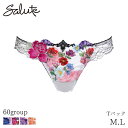 【5/27 10:59まで20%OFF】サルート Salute 60グループ ワコール ショーツ はきこみ丈あさめ Tバックショーツ(M L)PTJ460【メール便03】(4)