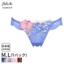 〈2/6 9:59まで30%OFF〉ワコール サルート Salute 76グループ ショーツ はきこみ丈あさめ Tバックショーツ(M Lサイズ)PTJ476【メール便06】