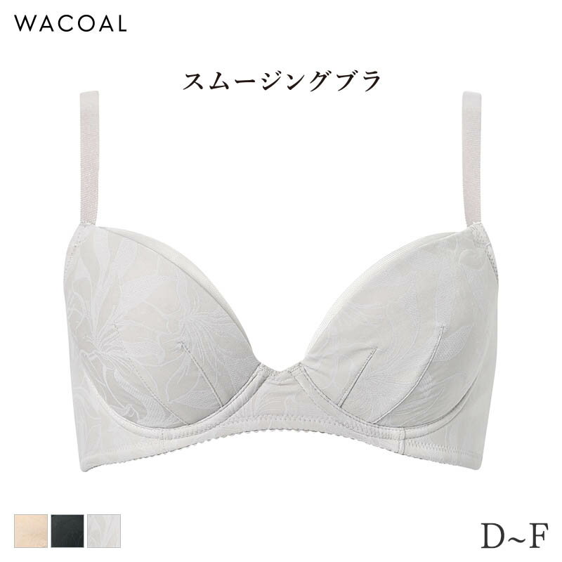 樂天商城 - 【5/7 10:59まで21%OFF】ワコール スムージング ブラジャー 3/4カップ 着やせすっきりシンプルタイプ(D E F)BXC705