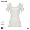 15%OFF ワコール コットン オーガニックコットン100%タイプ ニットトップ Uネック 3分袖(LL)CLC229【メール便10】(4)
