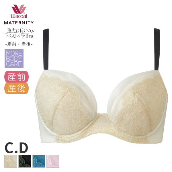 【5/16 10:59まで22%OFF】ワコール マタニティ ブラジャー 重力に負けないバストケアブラ 産前 産後 3/4カップ(C D)MBY215