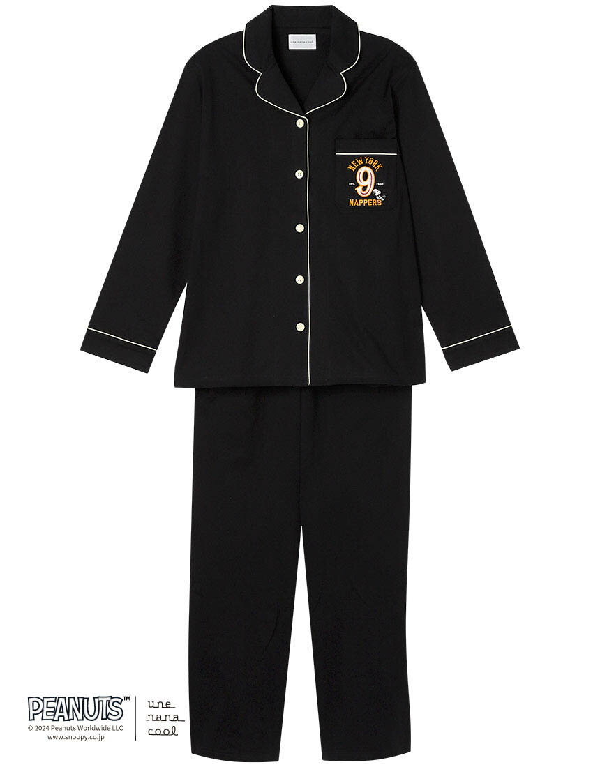 【8/12 10:59まで35%OFF】【マラソン期間中ポイント5倍】ウンナナクール PEANUTS × une nana cool レディース パジャマ 綿100% ハイゲージ天竺パジャマ(M L)LP6458