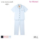 【マラソン期間中ポイント5倍】ウンナナクール MADE WITH LIBERTY FABRIC レディース パジャマ 綿混 両染ジャージ半袖パジャマ(M L)L...