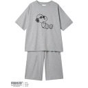 【マラソン期間中ポイント5倍】ウンナナクール PEANUTS × une nana cool レディース パジャマ 綿混 半袖 やわらか天竺パジャマ(M L)L...