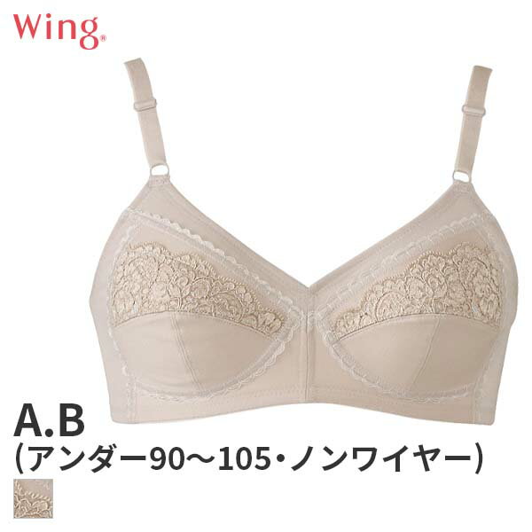 15%OFF ウイング ブラジャー フルカップ ノンワイヤー Qサイズ(A Bカップ/アンダー90～105)NB6000Q