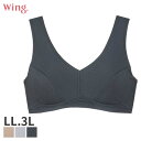 20%OFF ウイング ウォーキングブラ ブラジャー フルカップ ノンワイヤー Qサイズ(LL 3L)NB4033Q【メール便20】