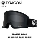 DRAGON hS S[O DX3 L CLASSIC BLACK LUMALENS DARK SMOKE 23-24 fyԕisiz