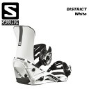 SALOMON サロモン スノーボード ビンディング DISTRICT White 23-24 モデル