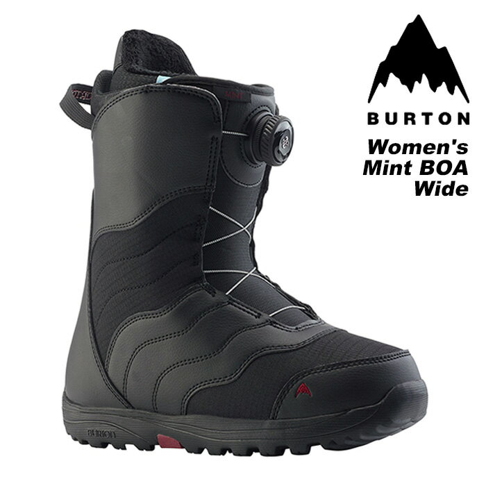 BURTON バートン スノーボード ブーツ Women's Mint BOA - Wide Black 23-24 モデル レディース