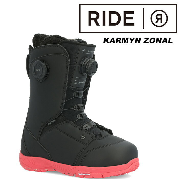 KARMYN ZONAL COLOR：　Black SIZES 5, 5.5, 6, 6.5, 7, 7.5, 8, 8.5, 9, 9.5, 10, 11 Versatility at its fines Feel 6 Description The Karmyn Zonal is a boot packed with features that’s a pleasure to look down and see on top of your board. Fitted with BOA Zonal Fit System, which is a dial-activated fit system that allows for a precise closure in two zones, the Karmyn Zonal will fit perfectly the first time you slip your foot into it. Our Michelin Hybrid Summit Sole combines recycled rubber and phylon for lightweight performance. C.A.T. technology allows for a custom fit in the calf zone for increased comfort. The Karmyn is designed as a medium flexing freestyle snowboard boot for every rider out there. Construction Features Shell: 1:1 Lasting, Jade Last, IN2GRATED, Articulated Cuff C.A.T. System, Heat Reflective Foil HDR Premium Synthetics Michelin Hybrid Summit Sole BOA Zonal Fit System, BOA TX3 Lace, The Closer Liner: Center Tongue Liner, Internal J Bars Intuition Support Foam Liner, Black Gold Liner Mesh Impacto Ultra Insole ※ご注意※ ・製造過程で細かいキズがつくことがあります。ご了承ください。 ・実店舗と在庫を共有しているため、タイミングによって完売となる場合がございます。 ・モニターの発色によって色が異なって見える場合がございます。