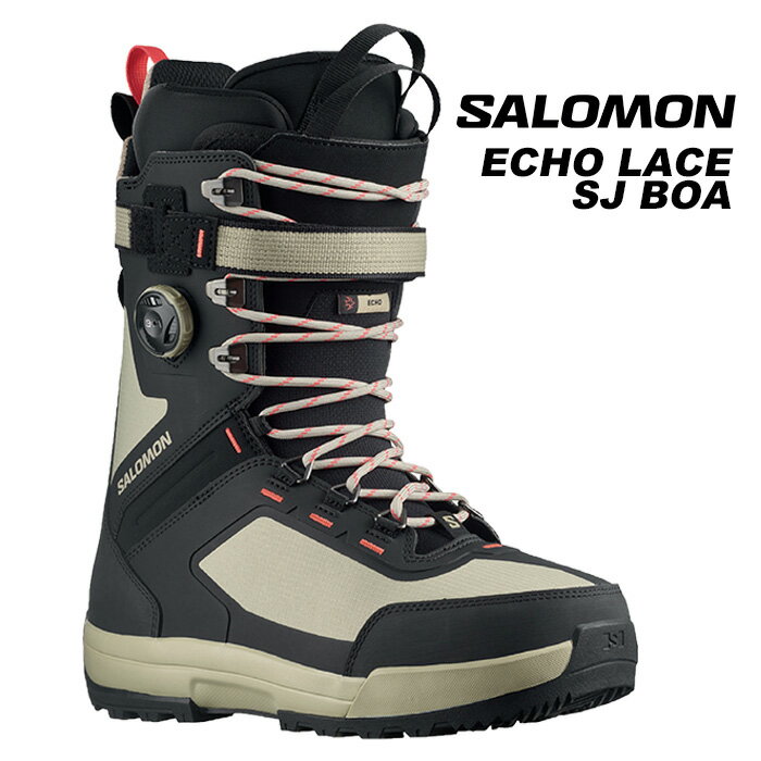 SALOMON サロモン スノーボード ブーツ ECHO LACE SJ BOA CARGO Spray Green/Black/Hot Coral 23-24 モデル