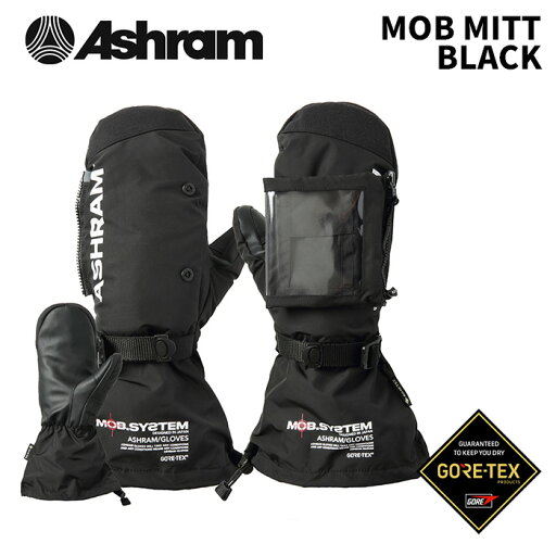 ASHRAM アシュラム グローブ MOB MITT BLACK モブ・ミトン ASRM24W11 24-25モデル ASHRAM アシュラム グローブ MOB MITT BLACK モブ・ミトン ASRM24W11 24-25モデル
