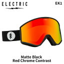 ELECTRIC エレクトリック ゴーグル EK1 Matte Black Red Chrome Contrast 24-25 モデル【返品交換不可商品】(4)