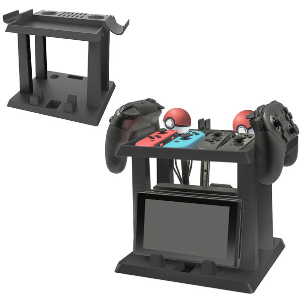 NintendoSwitch用縦置き収納スタンド周辺機器ホルダースイッチ本体Joy-ConPROコントローラーモンスターボールP