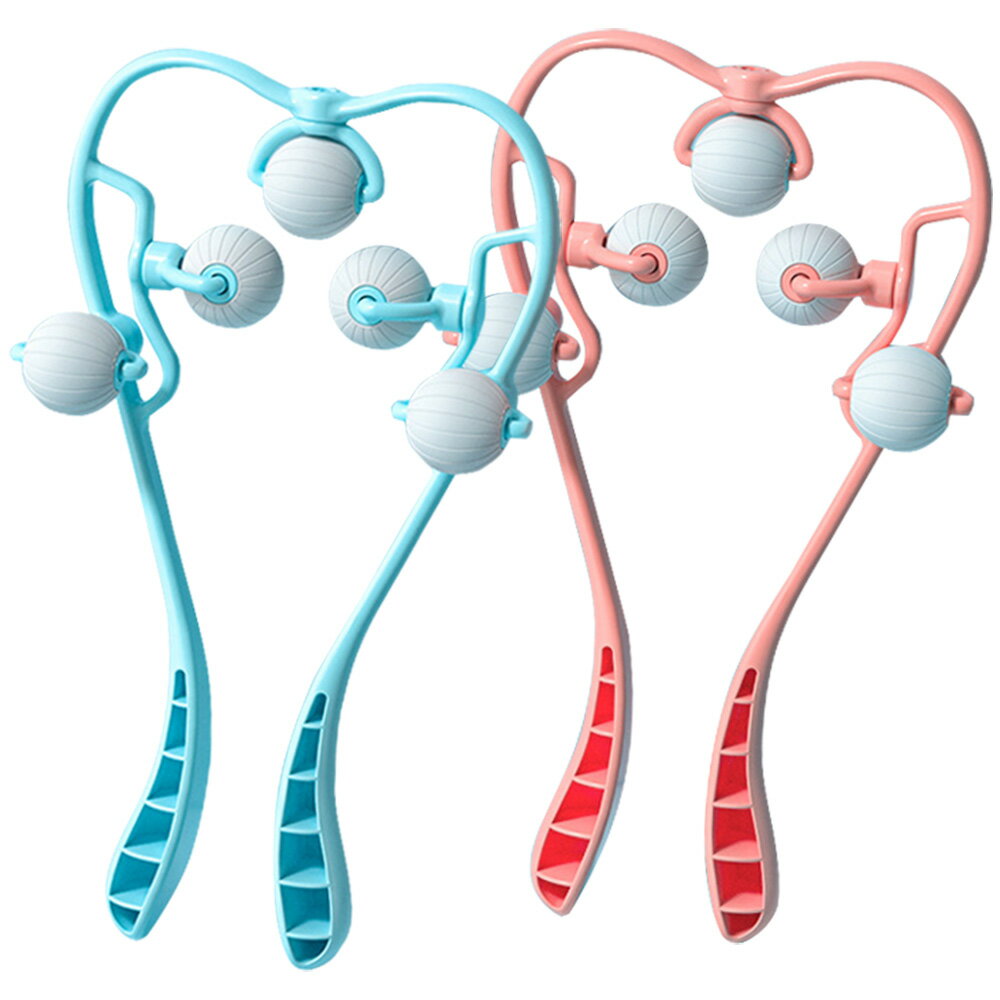 ネックマッサージャー ローラータイプ 5ローラー マッサージローラー 肩こり 首 コリ ほぐす ツボ刺激 ..